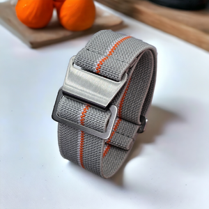 Max French Marine Nationale Elastic Watch Strap Grey/Orange/White