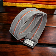 Load image into Gallery viewer, Max French Marine Nationale Elastic Watch Strap Grey/Orange/White