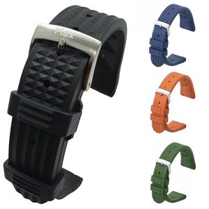 Max FKM Rubber Waffle Style Quick Release Watch Strap